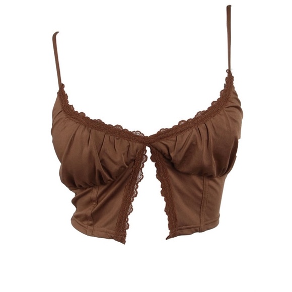 Tops - Zara Top- Brown